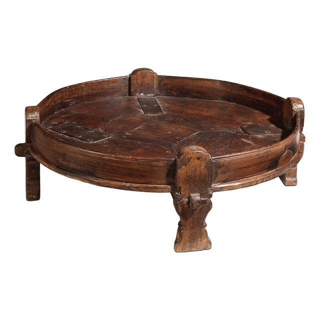 Oriental Chakki Indian Side Table, 1970s For Sale