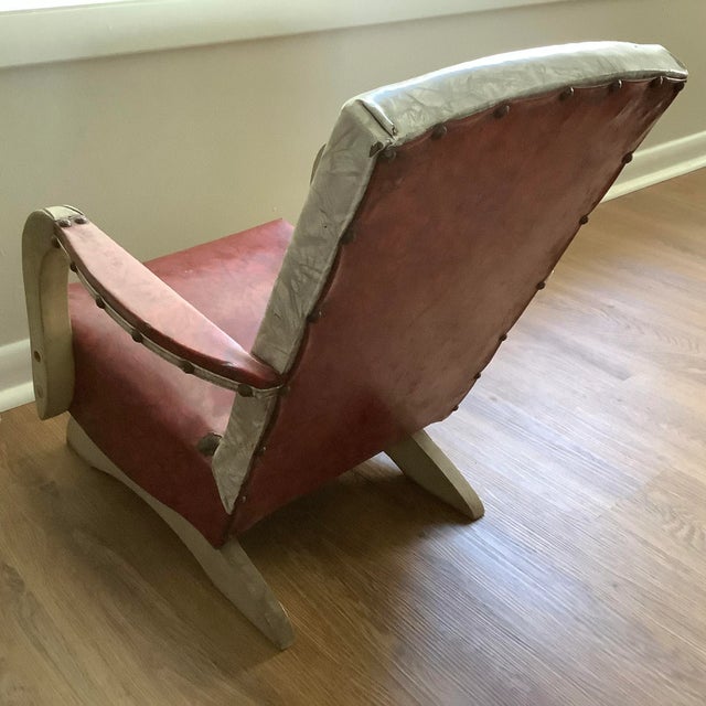 Red Vintage Bronco Buster Childs Chair For Sale - Image 8 of 13