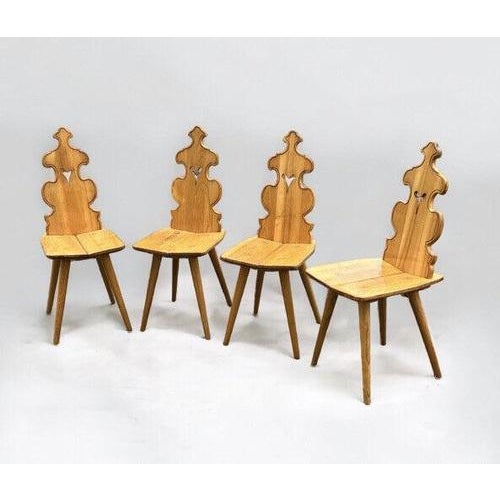 Mid-Century Ash Dining Chairs, Set of 4 For Sale - Image 12 of 16