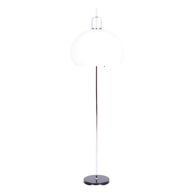 Mid-Century Chrome Floor Lamp by Guzzini for Meblo, Italy, 1960s For Sale