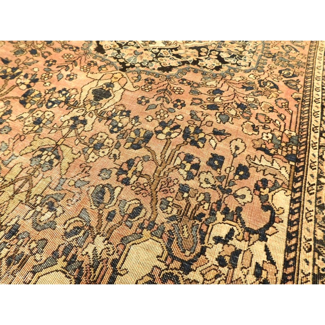 Textile Antique Hand-Knotted Persian Rug. 4'x 7' For Sale - Image 7 of 16
