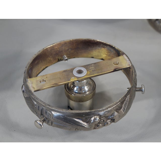 1930s French Art Deco Flush Mounts by Muller Freres France - A Pair For Sale - Image 12 of 12