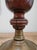 18th Century French Provincial Turned Walnut Finial on Brass Base For Sale - Image 9 of 10