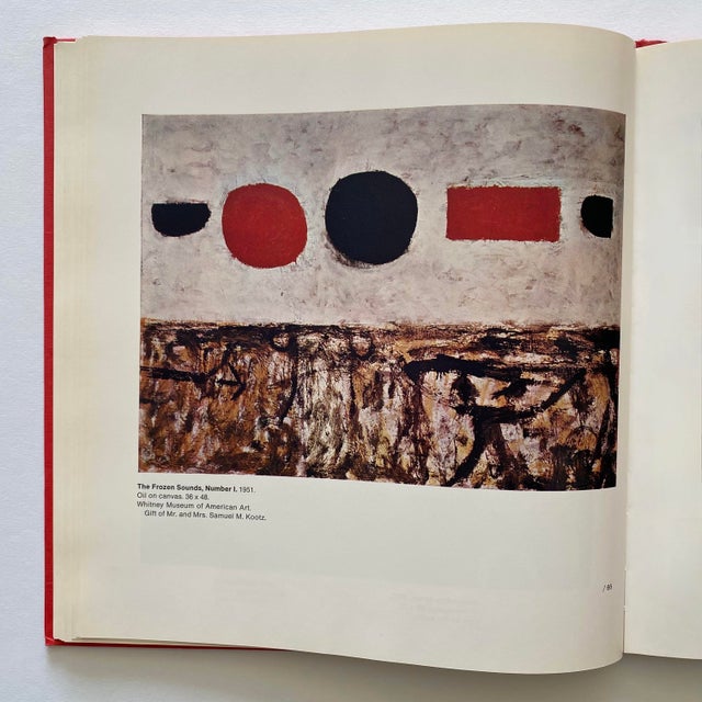 Paper Adolph Gottlieb Vintage 1968 First Edition Abstract Expressionist Lithograph Print Mid Century Modernist Hardcover Exhibition Art Book For Sale - Image 7 of 18