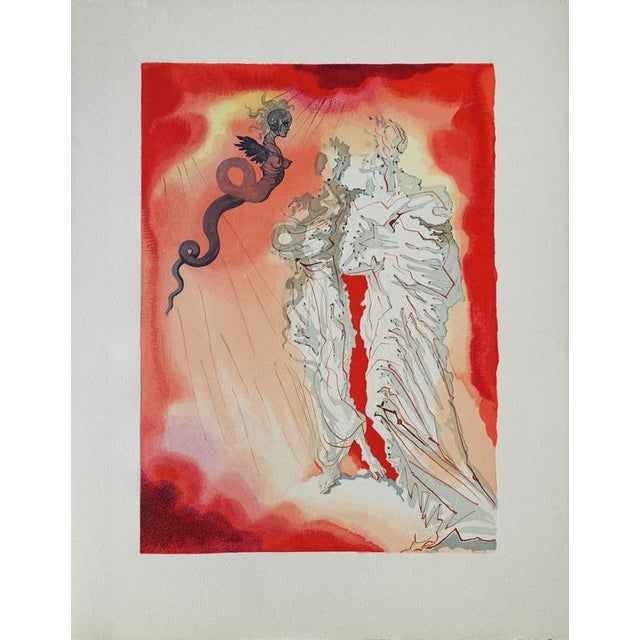Salvador Dali, The Black Devil, Woodcut For Sale - Image 7 of 7
