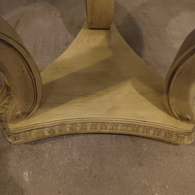 Vintage French Carved Solid Wood Accent/Entryway or Dining Table For Sale - Image 13 of 18