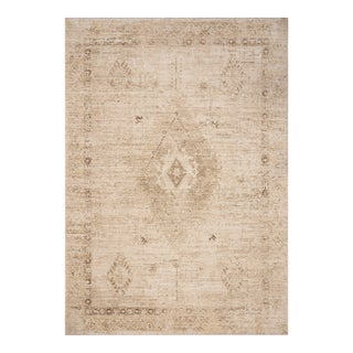 Chris Loves Julia x Loloi Palma Natural / Smoke 6'-3" x 9'-6" Area Rug For Sale