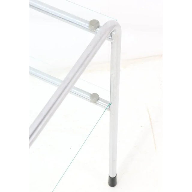 Silver Art Deco Model 510 Side Table in Chrome by W.H. Gispen, 1955 For Sale - Image 8 of 10