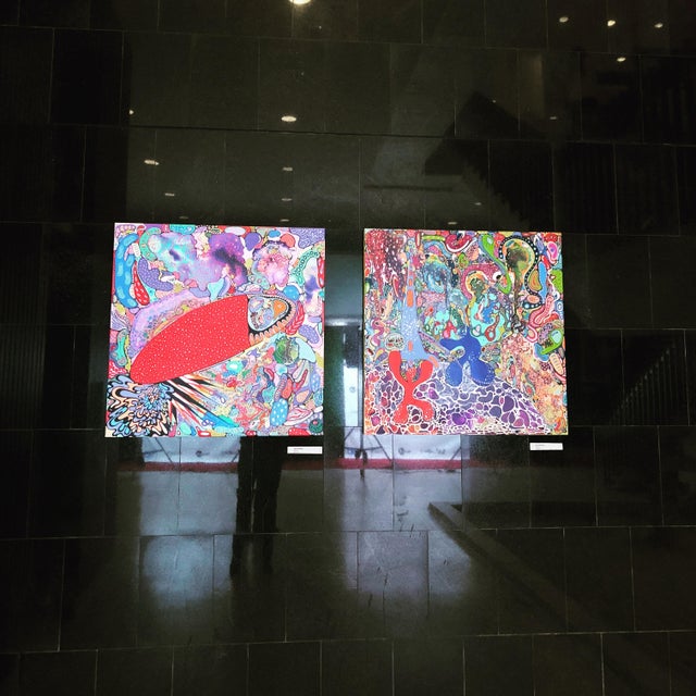 Textile Abstract Contemporary Painting For Sale - Image 7 of 8