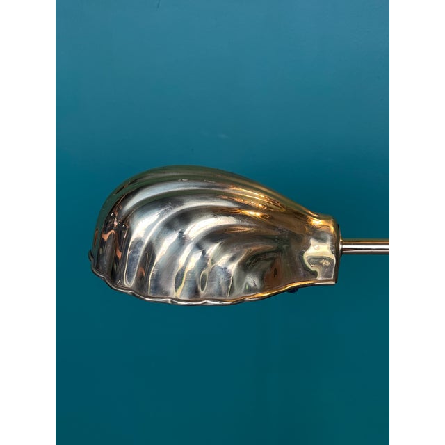 Vintage Mid Century Modern Adjustable Height Clamp Shell Reading Floor Lamp For Sale In Miami - Image 6 of 9