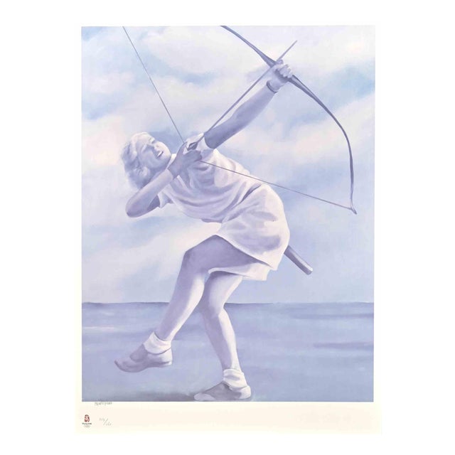 Gianmarco Montesano, Archery, Lithograph, 2008 For Sale