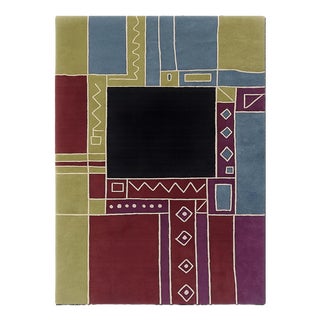 Tisca Krumi Hand-Tufted Wool Rug, France, 1990s For Sale