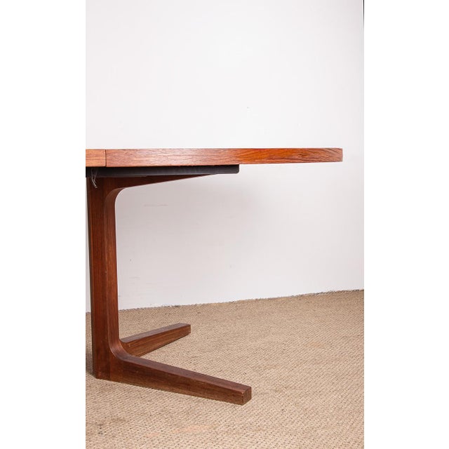 Large Danish Teak Model HM 55 Dining Table by John Mortensen for Dyrlund, 1960s For Sale - Image 9 of 18