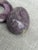 Stone Vintage Purple Hand Carved Alabaster Egg and Stand Italy For Sale - Image 7 of 16