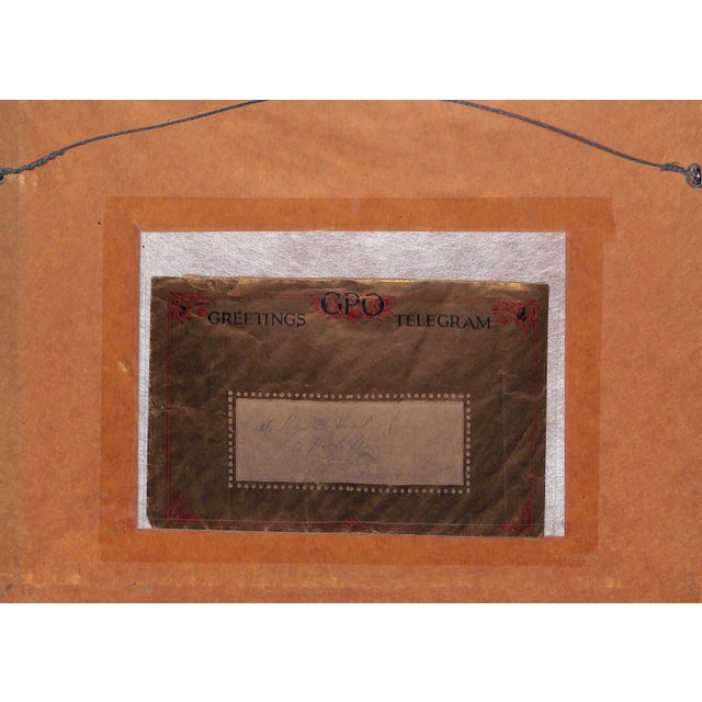 Greetings Telegram, featuring cherub adornment designed by Rex Whistler, dated 12/2/1937