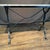 French Marble Top Bistro Cafe Console Table or Writing Desk With Iron Base For Sale - Image 10 of 11