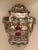 1990s Kate Spieglman White Gold Leaf Display Mirror For Sale - Image 5 of 7