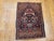 Vintage Persian Isfahan Rug, Hand-Knotted Wool, Pictorial Vase Pattern, Navy & Red, 2x3 For Sale - Image 9 of 11