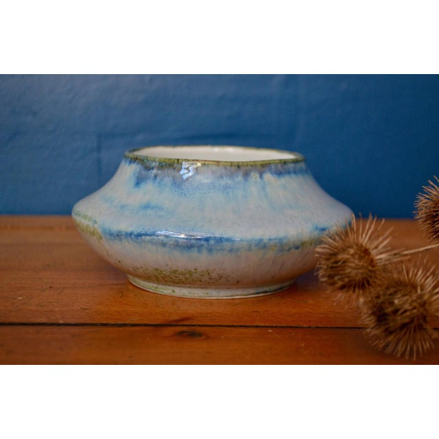 Blue Art Deco Planter in Glazed Stoneware by Louis Lourioux, 1920s For Sale - Image 8 of 8