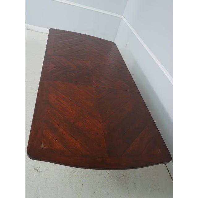 Emanuel Morez Mahogany Brass Inlaid Dining Table For Sale - Image 15 of 18