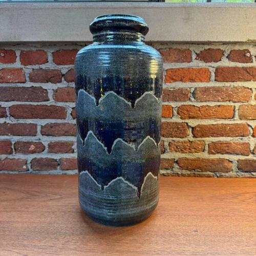 West German Tall Ceramic Vase, 1970s For Sale - Image 5 of 5