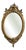 Antique English Gilt Oval Mirror, 1880 For Sale