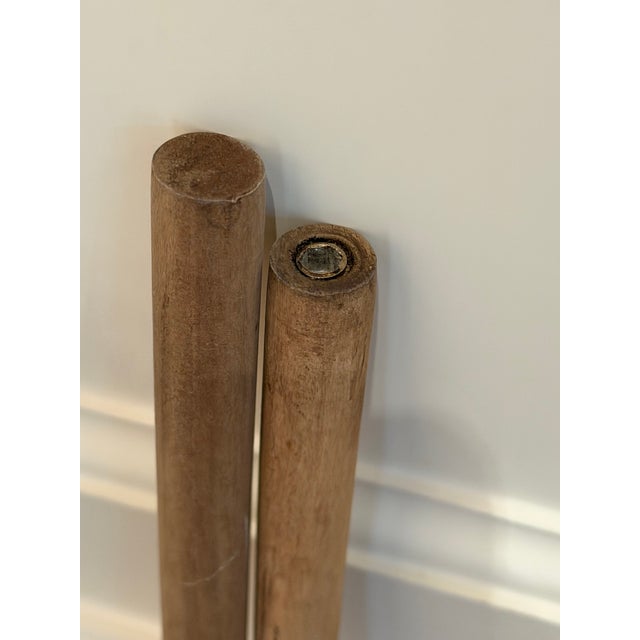 Vintage Metal Pumpkin Head Lantern on Wooden Pole For Sale - Image 10 of 12