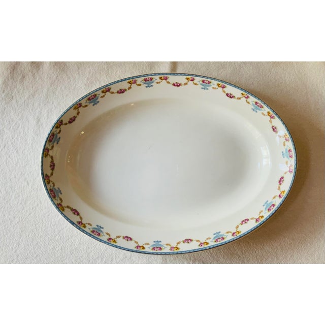 1920s English Bone China Oval Platters - Set of 3 For Sale - Image 6 of 18