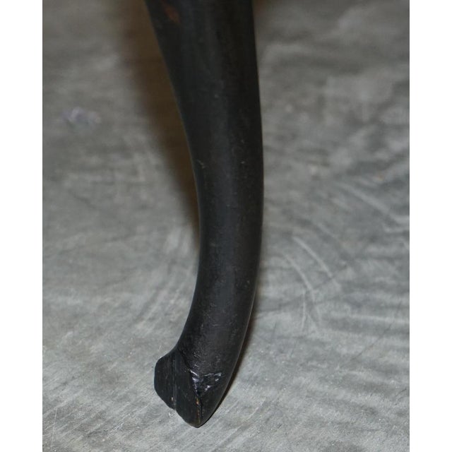 Georgian Chinoiserie Black Lacquer Armchair, 1800s For Sale - Image 17 of 18