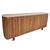 Slatted Teak Rounded Sideboard Credenza For Sale - Image 16 of 16