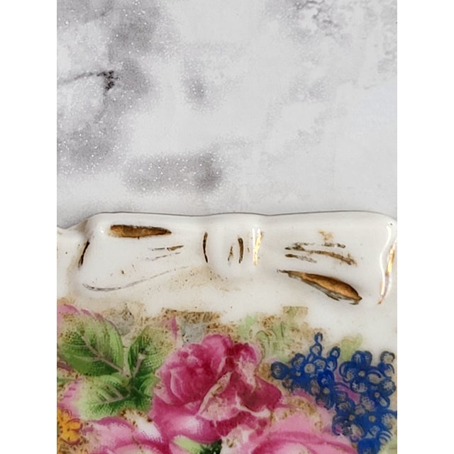 1950’s Arnart Japan Hand Painted Porcelain Light Switch Covers For Sale - Image 4 of 11
