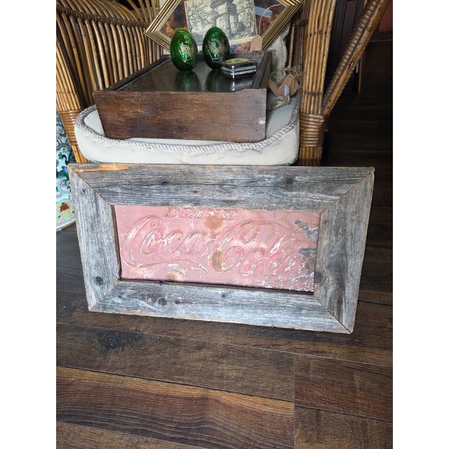 Rustic Coca Cola Sign For Sale - Image 12 of 12