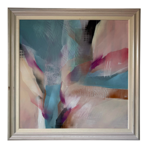 Large- Craig C. Reheis (1941-1991) Expressionist Abstract Acrylic on Canvas Painting
