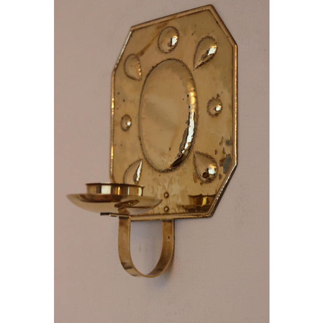 Metal Mid-Century Modern Swedish Sconces in Brass, Set of 2 For Sale - Image 7 of 11