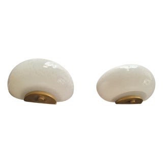Shell-Shaped Wall Lights in Refined Murano Glass, 1960s, Set of 2 For Sale