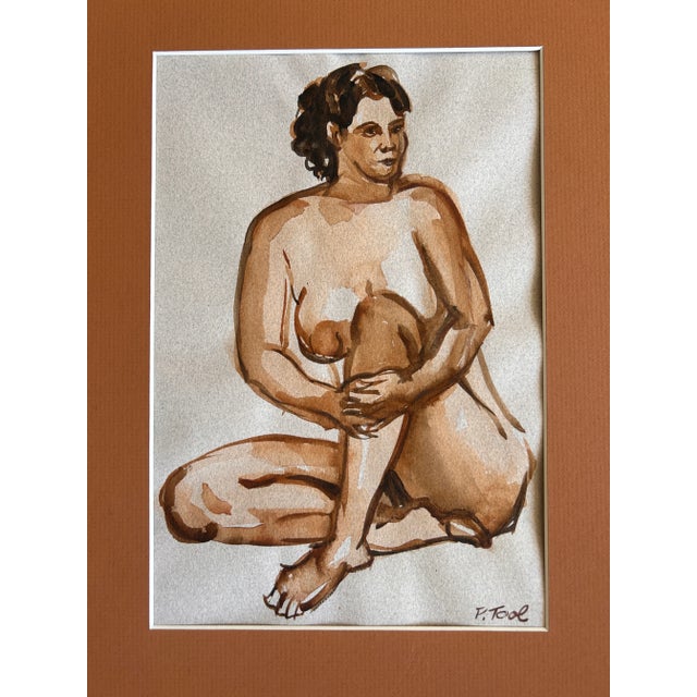 This is a fantastic original Mid-Century Watercolor on Paper by listed artist Patricia Ann Tool McHugh (1927-2022). Tool...