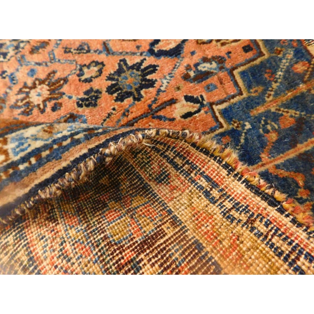 Antique Hand Knotted Persian Rug. 3'7"x 5'7" For Sale - Image 9 of 10