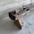 For your consideration, a unique and one of a kind primitive bench , constructed with mesquite wood and solid limestone....