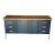 Vintage MCM Black Metal and Chrome Credenza For Sale
