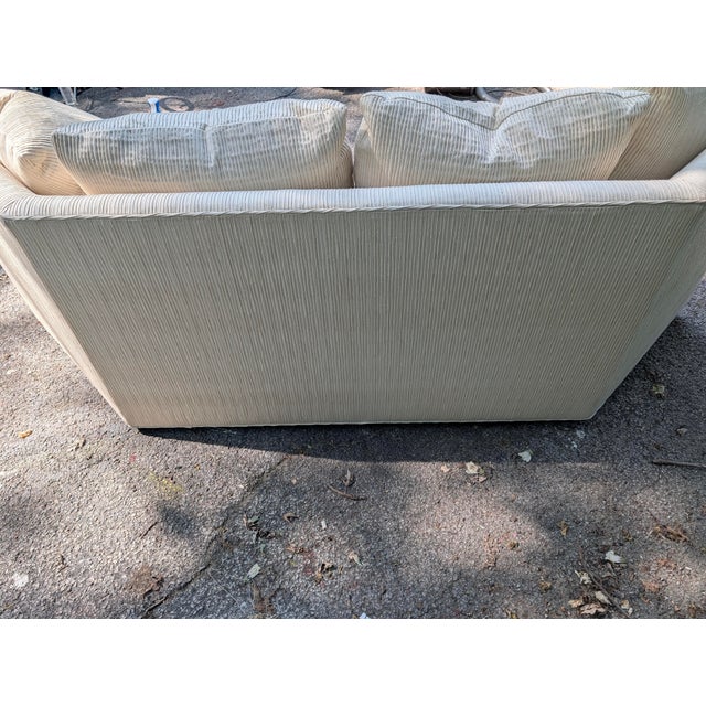 1990s Baker Furniture 2 Piece Sectional With Ottoman For Sale - Image 9 of 13