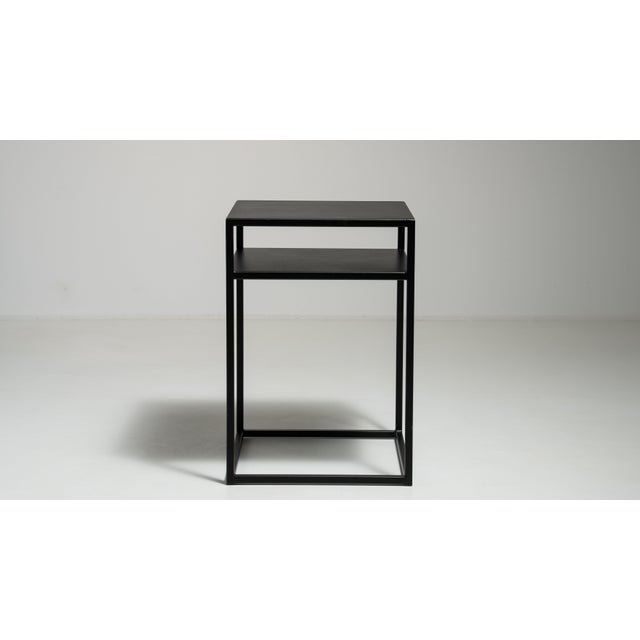 Early 21st Century Early 21st Century Poland Black Wood Side Table For Sale - Image 5 of 15