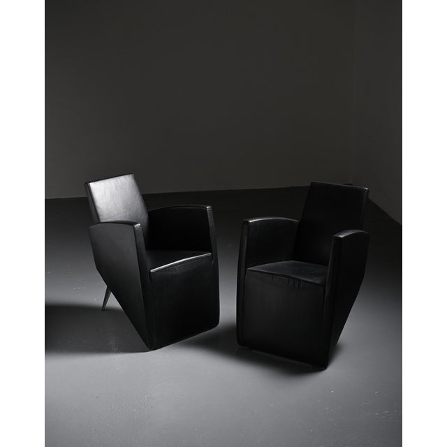 Postmodern J. Lang Armchairs by Philippe Starck for Driade, 1980s, Set of 2 For Sale - Image 3 of 18