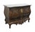 Collezione Europa Walnut French Provincial Louis XV Rococo Style 46" Two Drawer Bombe Chest W. Granite Top For Sale - Image 4 of 12