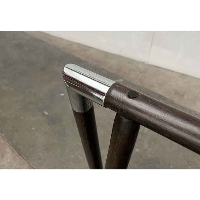 Hollywood Regency Faux Bamboo and Chrome Table Trestles, 1980s, Set of 2 For Sale - Image 12 of 18