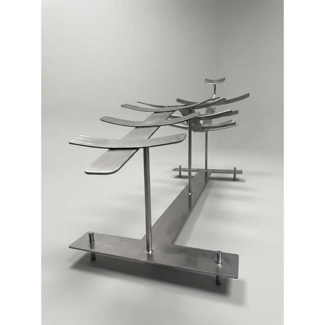 Not Yet Made - Made To Order Ossario Chaise Lounge in Mild Steel and Acrylic Coat by Metalmorphosis Studio For Sale - Image 5 of 7