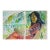Early 20th Century Portrait of Tahitian Woman Watercolor Diptych Painting For Sale