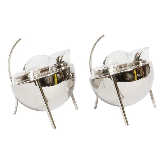 Vintage Model Opasis Oil and Vinegar Set by Enzo Mari for Zani Zani, Set of 2 For Sale