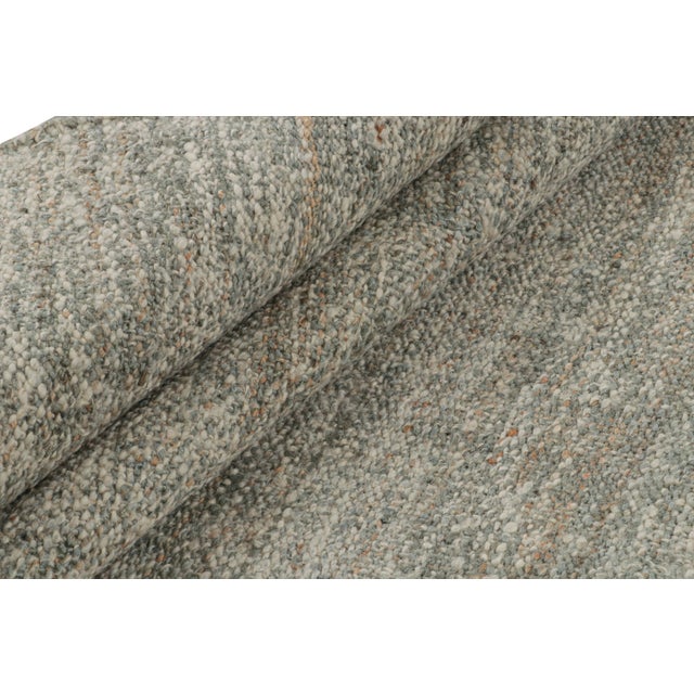 Textile 2010s Rug & Kilim’s Modern Kilim Rug in Gray & White For Sale - Image 7 of 7