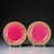 French Crimson & Gilt Porcelain Cabinet Plates from WG Co Limoges, 1890s, Set of 2 For Sale - Image 17 of 17