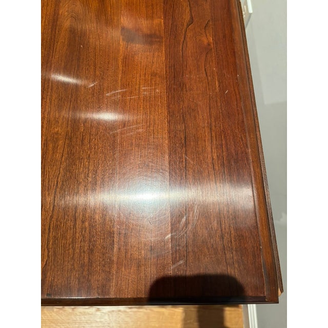 Chocolate Queen Anne Cherry Drop Leaf End Table - Pennsylvania House For Sale - Image 8 of 11